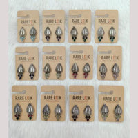 Dhwani Oxidised Pota Stone Studs Statement Earrings - (Pack of 12)