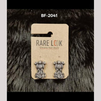 Dhwani Oxidised Plated Vintage Casual And Festive Stud Earrings for Women- (Pack of 12)