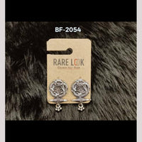 Dhwani Oxidised Plated Studs Statement Earrings - (Pack of 12)