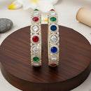 Js Fashion  Premium Multistone American Diamond Bangle Set