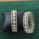Js Fashion  American Diamond Gold Finish Designer Bangles for Women