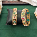 Js Fashion  Traditional High Gold Bangles with Floral Jali Pattern