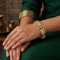 Js Fashion  Traditional Rajwadi Polish Bangles Set for Women