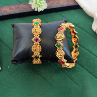 Js Fashion  Premium Temple Style Coin Bangles for Women