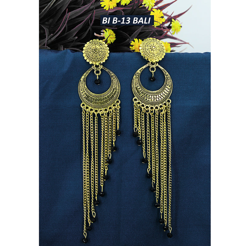 Mahavir Gold Plated Dangler Earrings