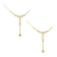 Etnico Wedding Collection Traditional Ethnic Gold Plated Pearl & Kundan Stone Work Bridal Jewellery Set For Women