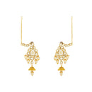 Etnico Wedding Collection Traditional Ethnic Gold Plated Pearl & Kundan Stone Work Bridal Jewellery Set For Women