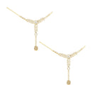 Etnico Wedding Collection Traditional Ethnic Gold Plated Pearl & Kundan Stone Work Bridal Jewellery Set For Women