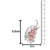 Mahi Elegant Crystal Butterfly-Wing -Shaped Brooch Corsage for Dress Suit Coat with Sparkling Rainbow Crystals for Women (BP1101240R)