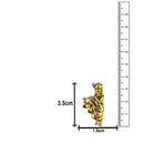 Mahi Divine Lord Krishna Flute Design Antique Gold Plated Unisex Brooch Pin | Ethnic Lapel Pin for Blazer, Kurta, Saree & Dupatta | Traditional Indian Jewelry (BP1101247G)