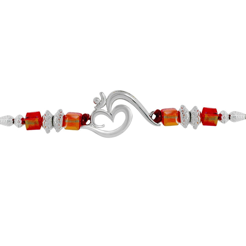 Darshana Jewels Silver Plated Austrian Stone Rakhi