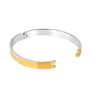 Mahi Stylish Golden & Silver Kada Mahadev Engraved Religious Elegant Kada Bracelet for Men (BR1101094M)