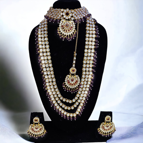 Gehana Mahal Gold Plated Jewels To Cherish On Your Special Day Maroon