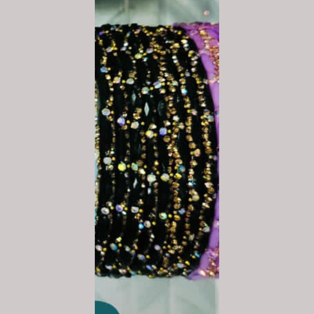 Chitra Bangles Multi Color Glass Bangle (12 Piece In One Box)