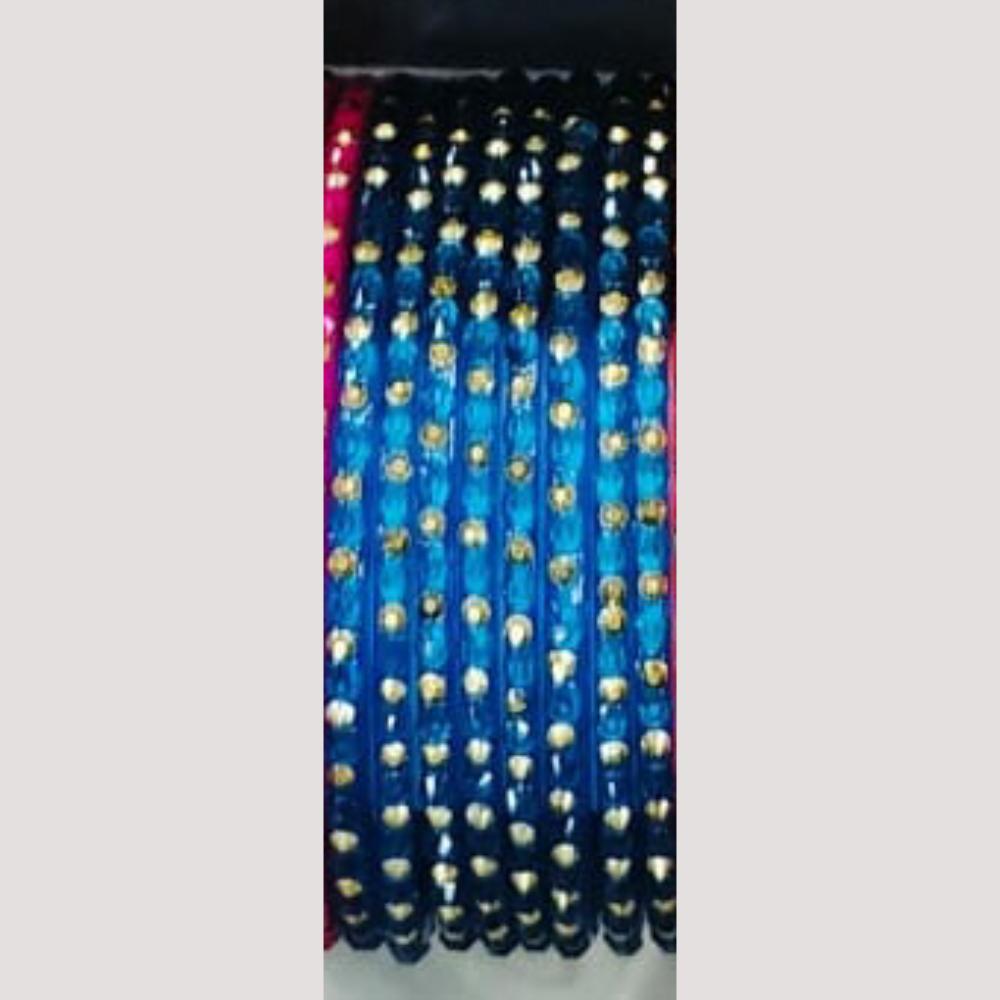 Chitra Bangles Multi Color Glass Bangle (12 Piece In One Box)