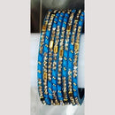 Chitra Bangles Glass Multi Color Bangle Set (12 Piece In One Box)