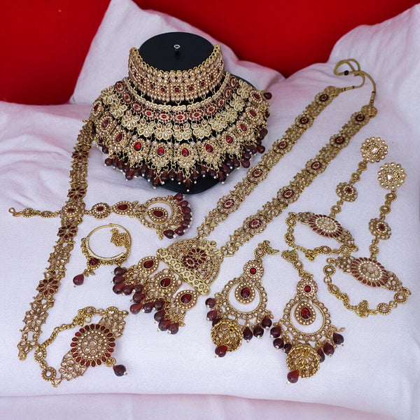 Gehana Mahal Your Bridal Jewellery Destination Maroon