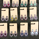 Dhwani Luxury Pota Stone And Austrian Stone Pearl Dangler Earrings