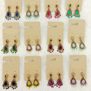 Dhwani Luxury Pota Stone And Austrian Stone Pearl Dangler Earrings