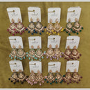 Dhwani Trendy Crystal Stone And Beads Dangler Earrings