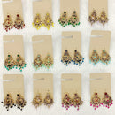 Dhwani Luxury Pota Stone And Pearl Dangler Earrings