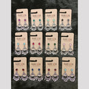 Dhwani Oxidised Plated Elegant Pota Stone And Pearl Dangler Earrings (Pack of 12)