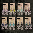 Dhwani Trendy Pota Stone And Pearl Jhumki Earrings- (Pack of 8)