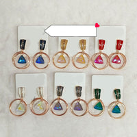 Diyu Dhyu Crystal Stone Dangler Earrings (Assorted)