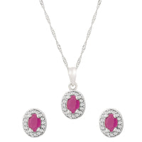 Etnico Latest Stylish Silver Plated CZ American Diamond Set For Women