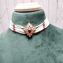 Chiccharm Jewellery Luxury Polki Kundan And Pearl Traditional Choker Necklace Set