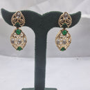 Chiccharm Jewellery Classic Polki Kundan Stone Hanging Earrings