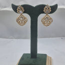 Chiccharm Jewellery Classic Polki Kundan Stone Hanging Earrings
