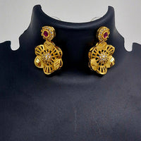 Chiccharm Jewellery Brass And Copper Rajwadi Necklace Set