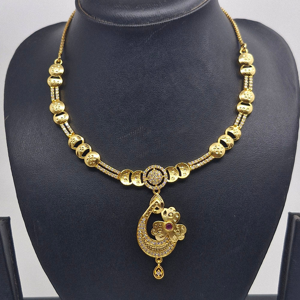 Chiccharm Jewellery Brass And Copper Rajwadi Necklace Set