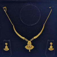 Chiccharm Jewellery Brass And Copper Rajwadi Necklace Set