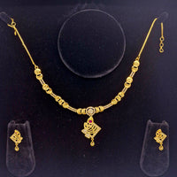 Chiccharm Jewellery Brass And Copper Rajwadi Necklace Set