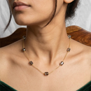Chiccharm Jewellery Fashion Oval Ball Beads Necklace