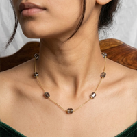 Chiccharm Jewellery Fashion Oval Ball Beads Necklace