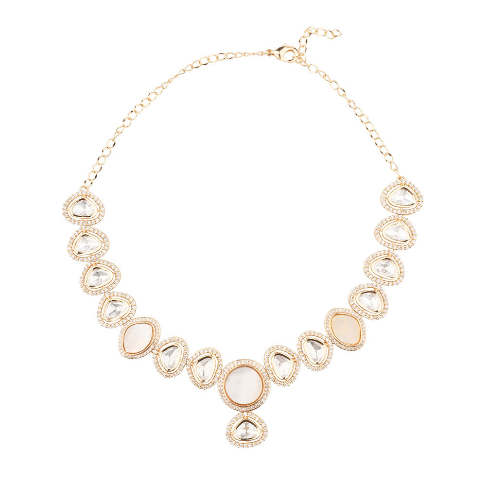 Chiccharm Jewellery Sparkling Austrian Stone Designer Necklace Set