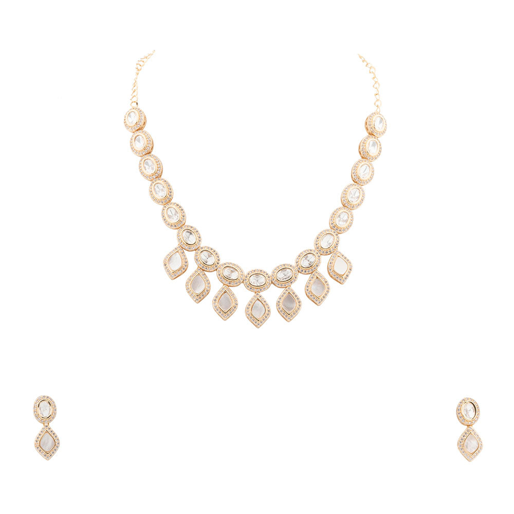 Chiccharm Jewellery Sparkling Austrian Stone Designer Necklace Set