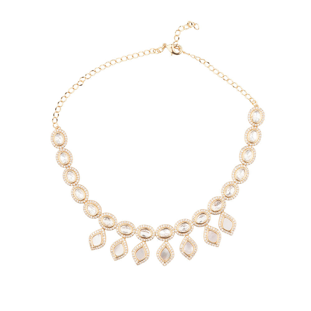 Chiccharm Jewellery Sparkling Austrian Stone Designer Necklace Set