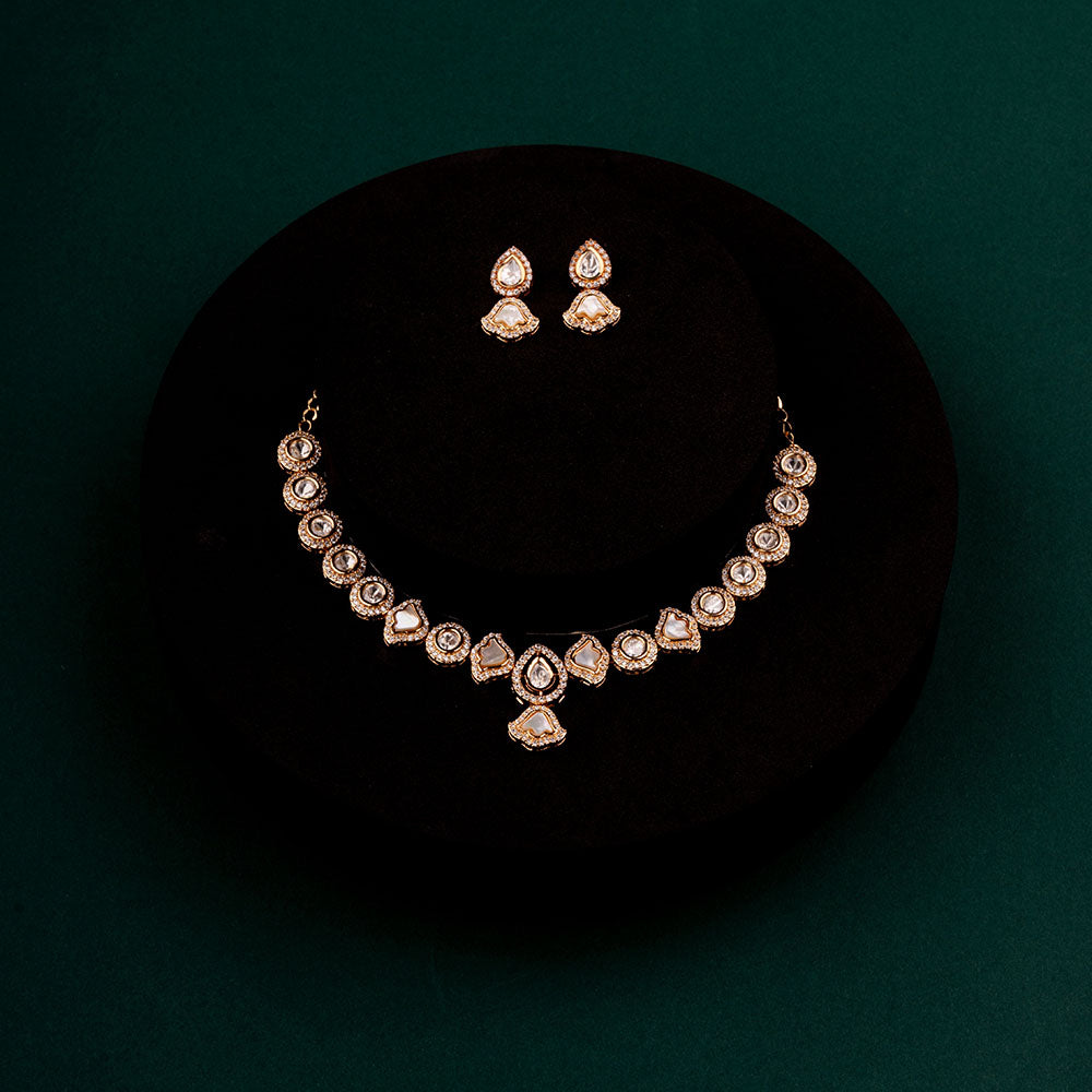 Chiccharm Jewellery Sparkling Austrian Stone Designer Necklace Set