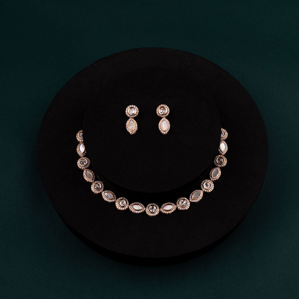 Chiccharm Jewellery Sparkling Austrian Stone Designer Necklace Set
