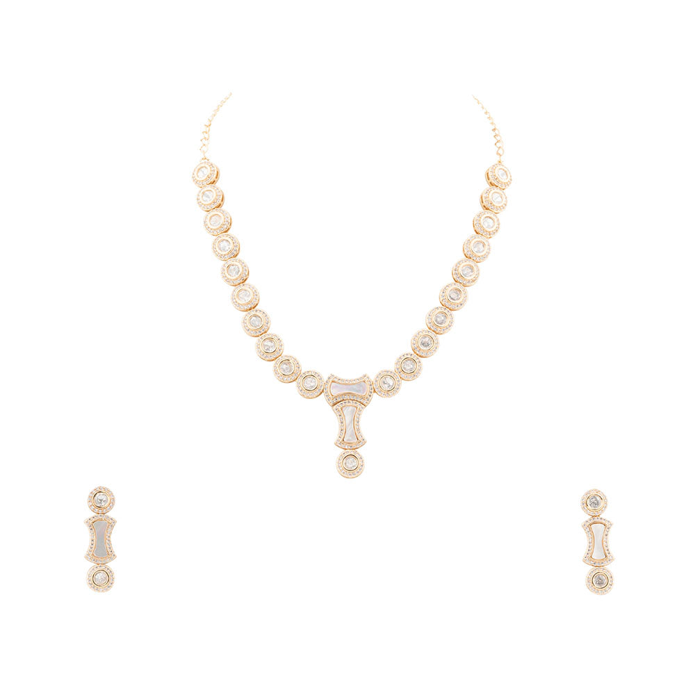 Chiccharm Jewellery Sparkling Austrian Stone Designer Necklace Set
