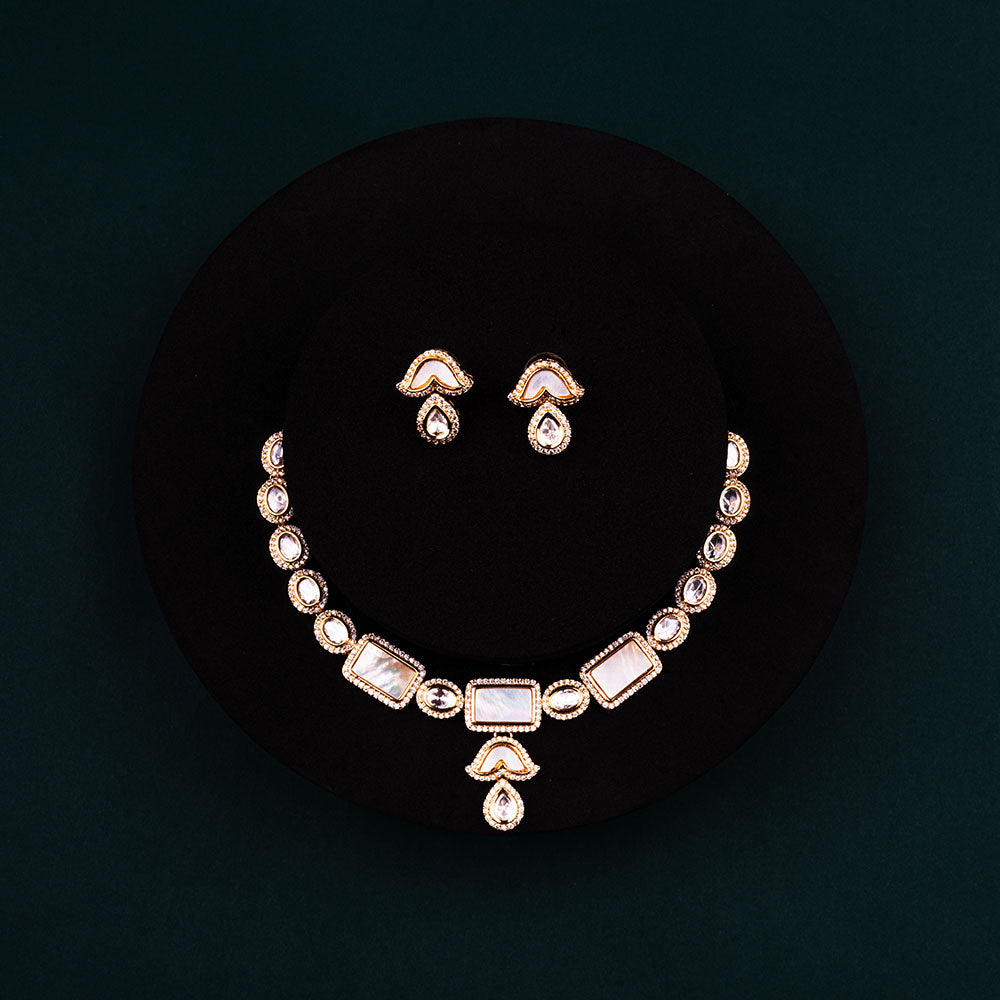 Chiccharm Jewellery Sparkling Austrian Stone Designer Necklace Set