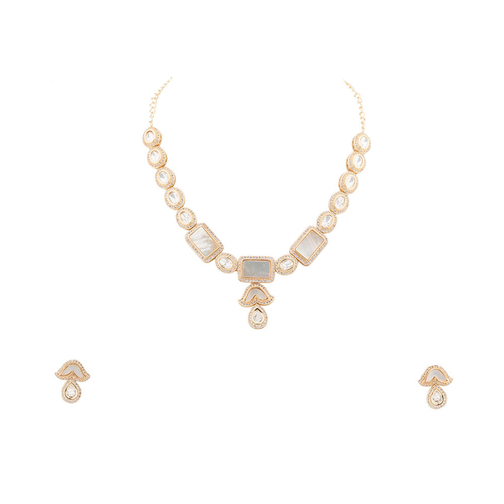 Chiccharm Jewellery Sparkling Austrian Stone Designer Necklace Set