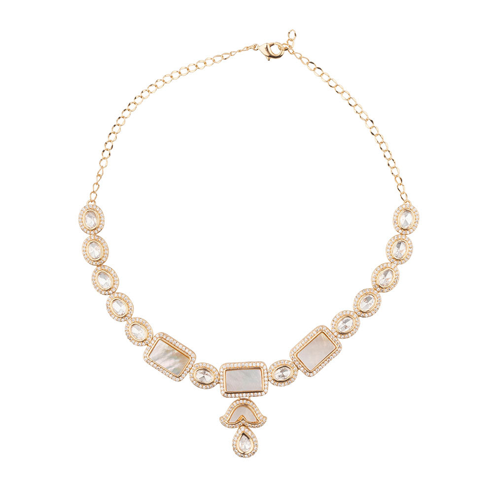 Chiccharm Jewellery Sparkling Austrian Stone Designer Necklace Set