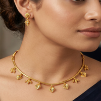Chiccharm Jewellery Brass And Copper Rajwadi Necklace Set