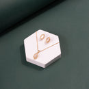 ChicCharm Jewellery Brass Gold Plated Austrian Stone Pendant Set