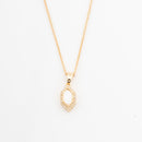ChicCharm Jewellery Brass Gold Plated Austrian Stone Pendant Set